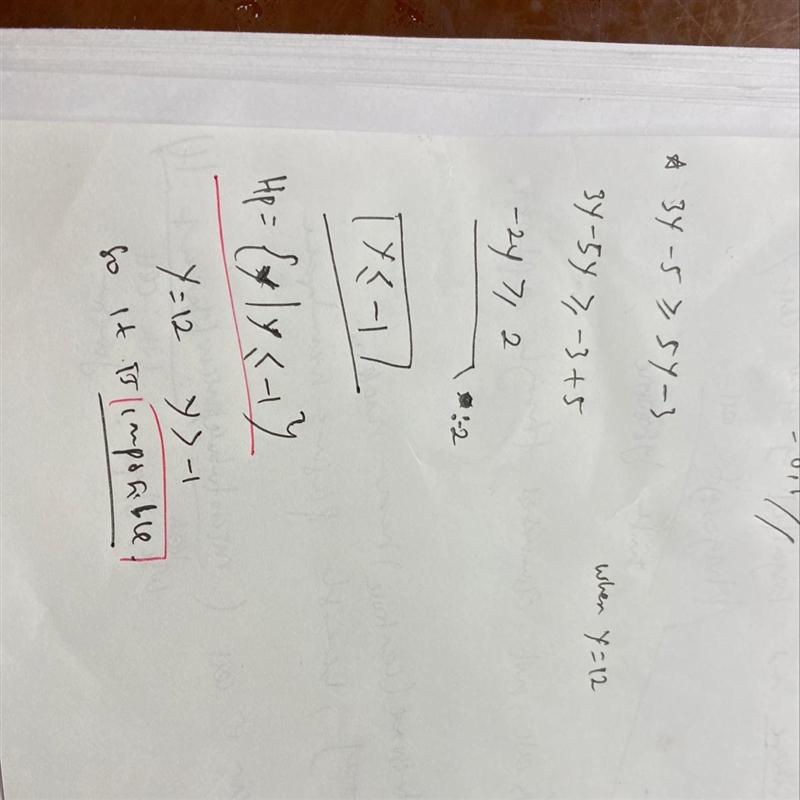 3y-5 ≥5y-3 when y=12-example-1