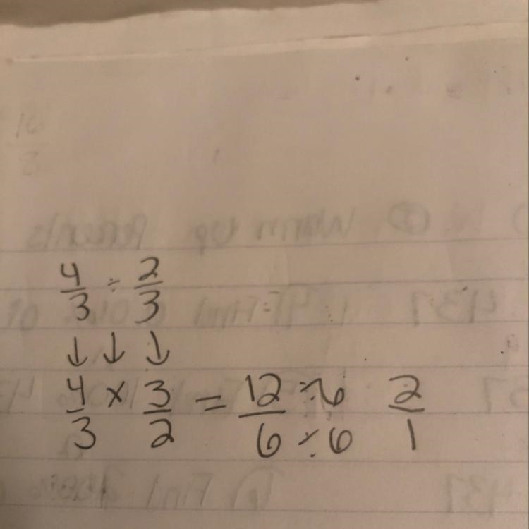 To solve 4/3 divided by 2/3,think. How many two-thirds are in four-thirds What is-example-1