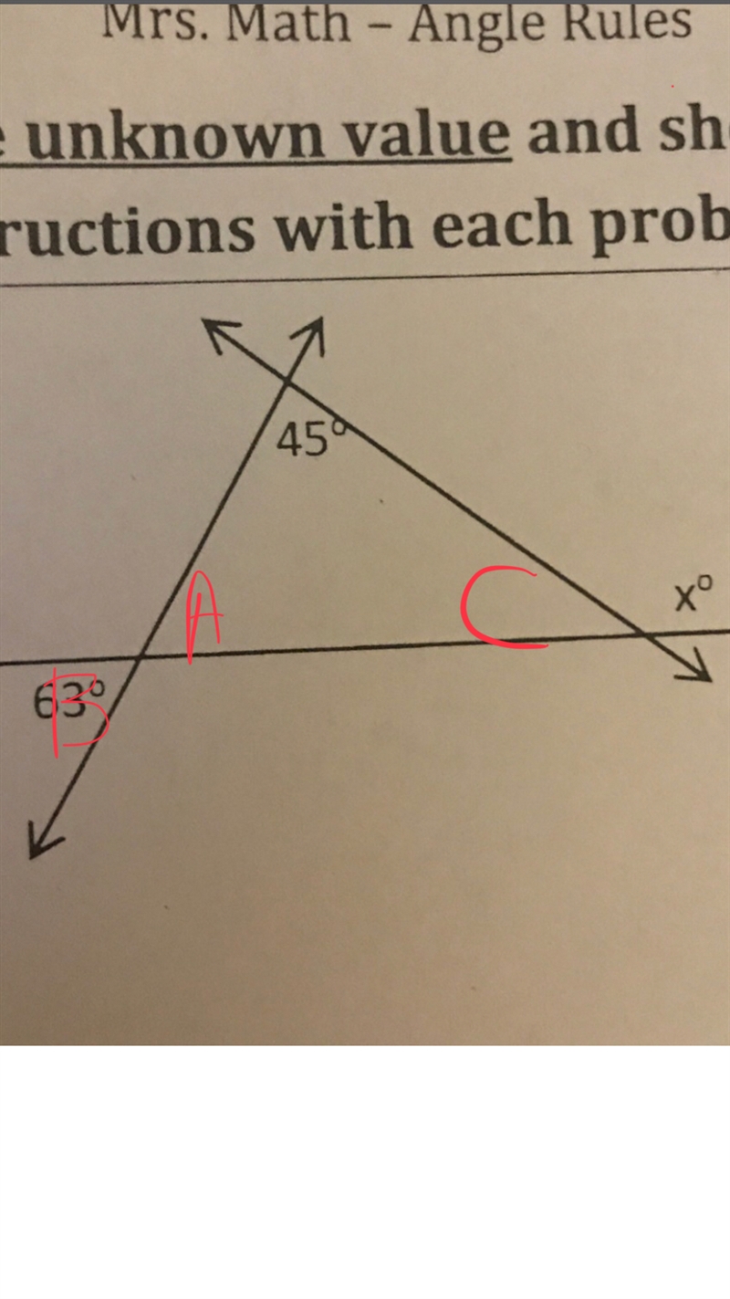 Question: Find the unknown value. I need help! Someone explain this please. Help will-example-1