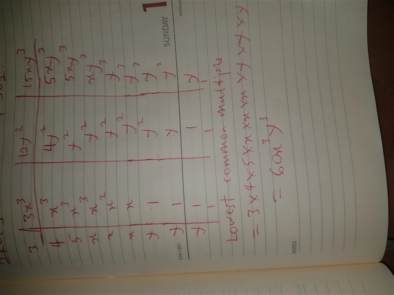 Find the least common multiple. 3x^3, 12y^2, and 15xy^3 A. 30x^4y^5 B. 60x^4y^5 C-example-1