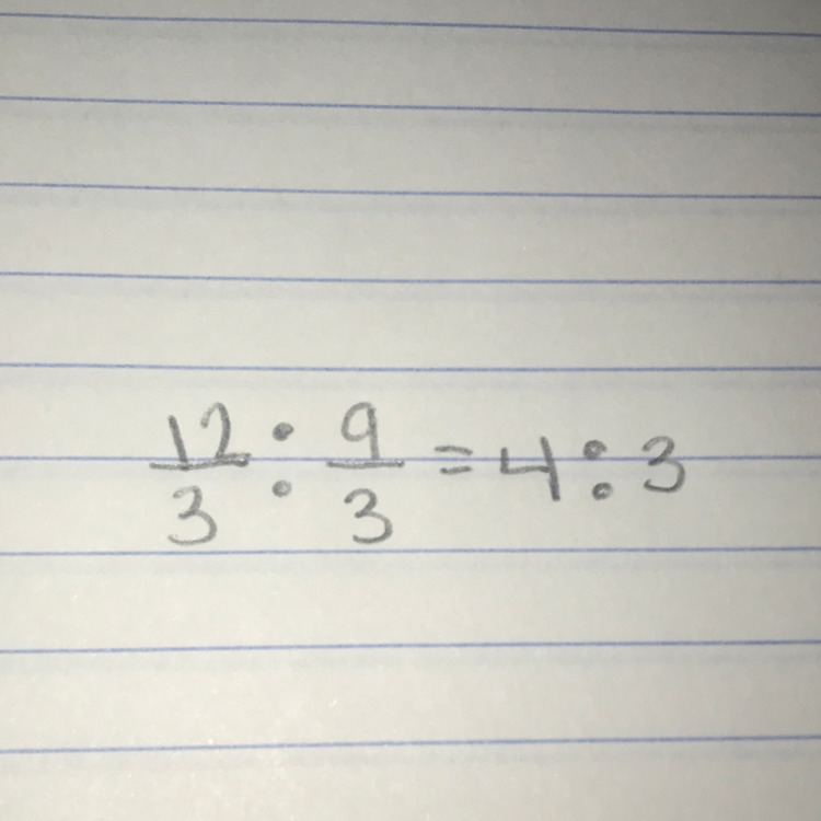 Find a ratio that is equivalent to 9/12-example-1