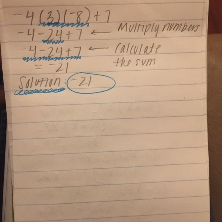 -4+(3)(-8)+7 what is the answer​-example-1