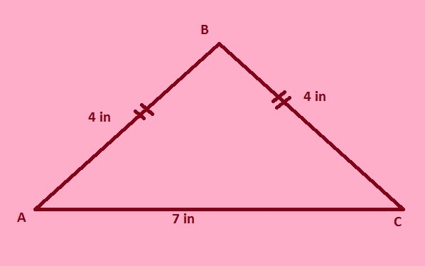 If you were constructing a TRIANGULAR FRAME, and you had wood in the length of 4 inches-example-1