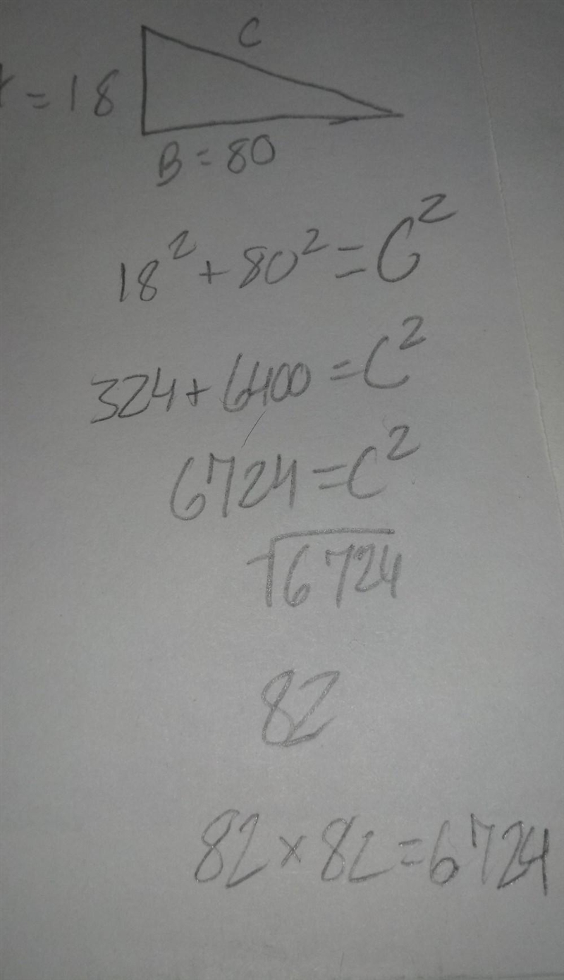 I need help with this it’s geometry Pythagorean theorem-example-1