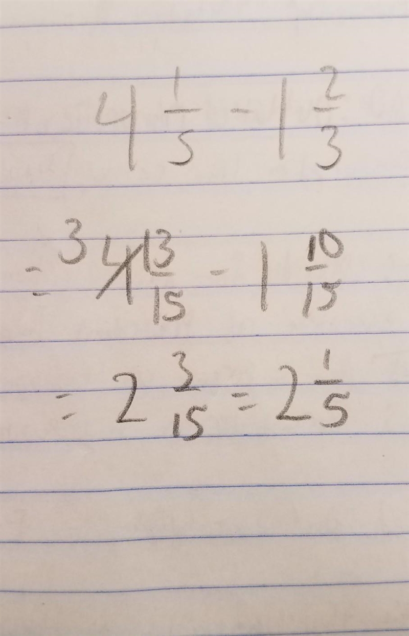 4 1/5 - 1 2/3 can you help me​-example-1