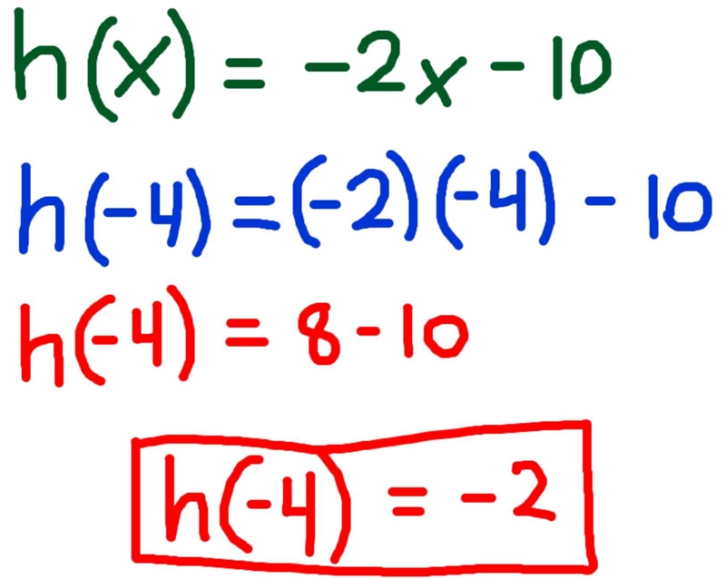 If h(x) = -2x - 10, find h(-4). A. -2 B. -18 C. -3 D. -16-example-1