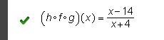 If f(x)=x-6/x, g(x)=x+4, and h(x)=3x-2, what is (h o f o g)(x)? A.) x-2/x+4 B.) 3x-example-1