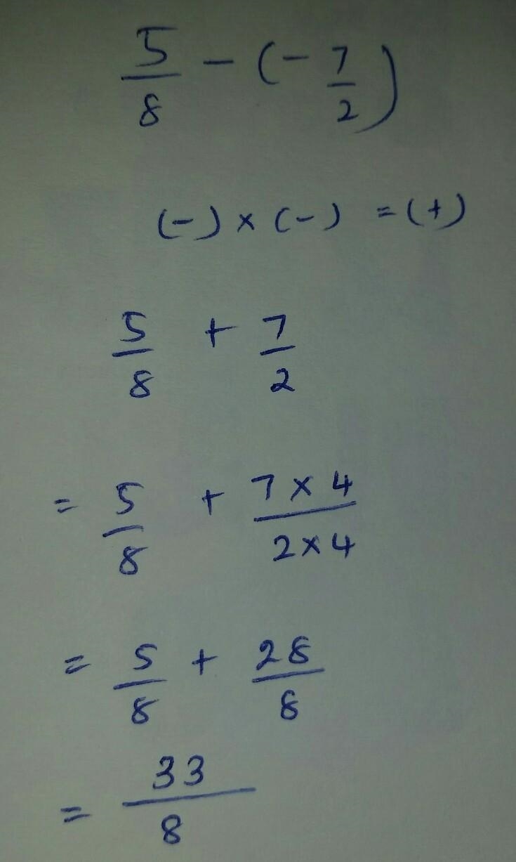 Simplify 5/8-(-7/2)-example-1