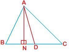 In the given figure AD is median. prove that ar(triangle ABD) = ar(triangle ACD)-example-1