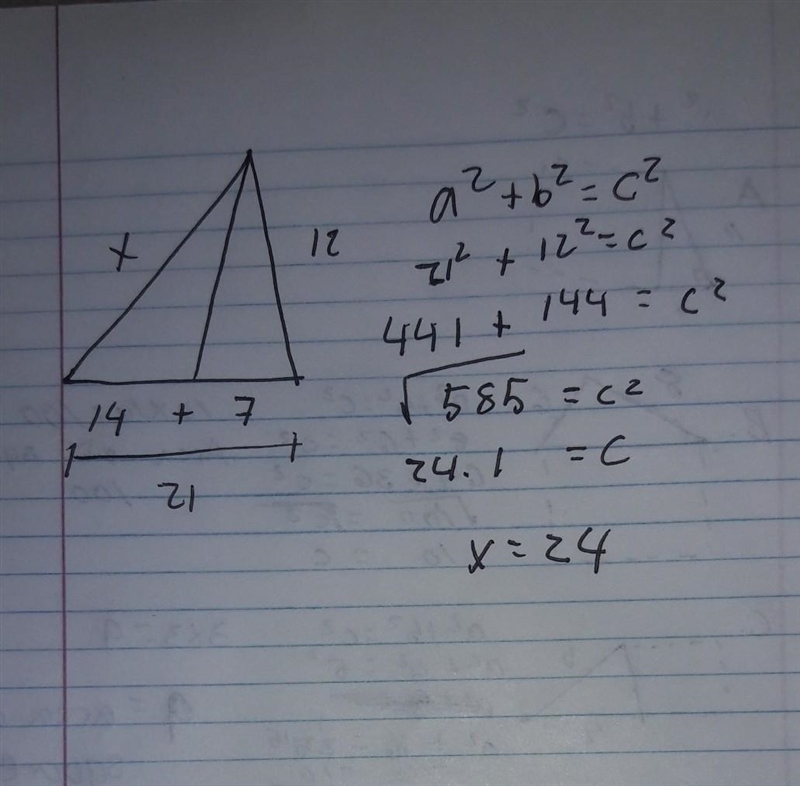 What is x? mo is an angle bisector-example-1