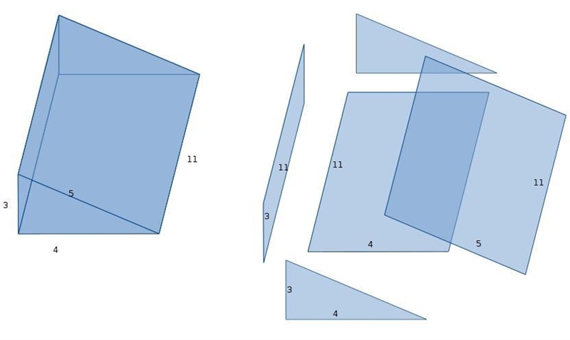 A. What is the name of the 3D shape? b. What is the formula for total surface area-example-1