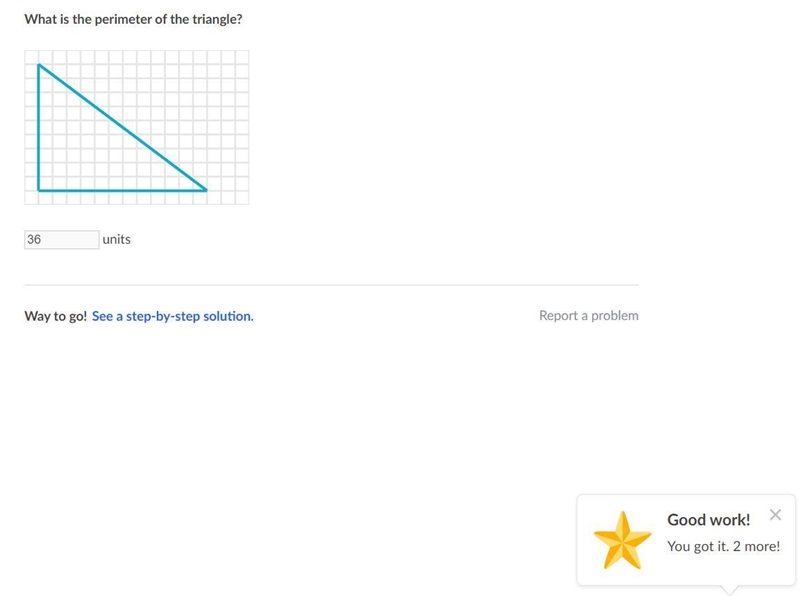 Use thr Pythagorean theorem to find perimeter. What is the perimeter of the triangle-example-1