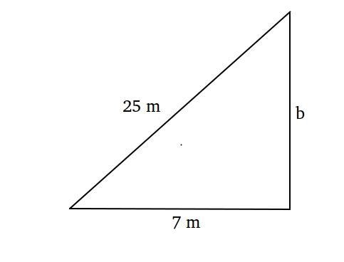 Elsa is flying a kite. She let out 25 meters of string. The kite is directly above-example-1