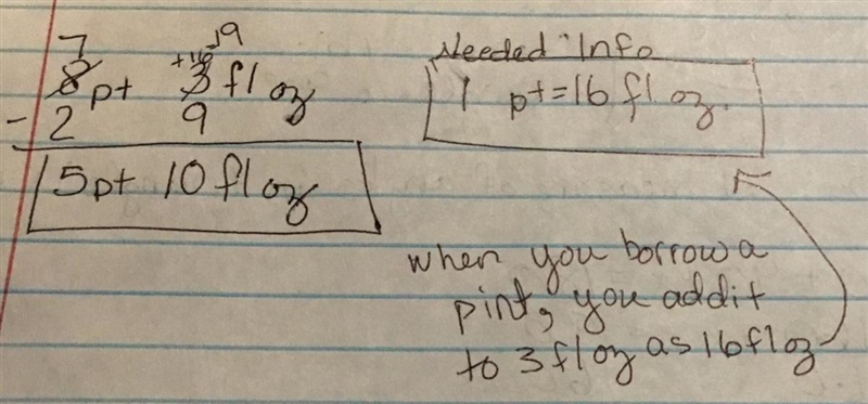 What is 8 pints 3 fl oz - 2 pints 9 fl oz-example-1