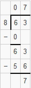 63/8=7 r7 incorrect or correct-example-1