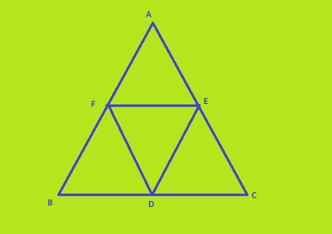 Mei has a large triangular stone that she wants to divide into four smaller triangular-example-1