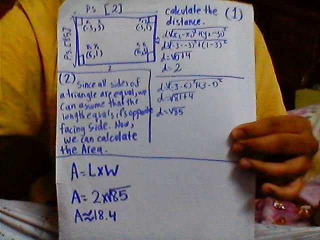 A rectangle has vertices at (-3, 3), (-3, 1), (6, 1), and (6, 3). What is the area-example-1