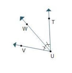 Ray UW is the angle bisector of VUT. If mVUW = (4x + 6)° and mWUT = (6x – 10)°, what-example-1