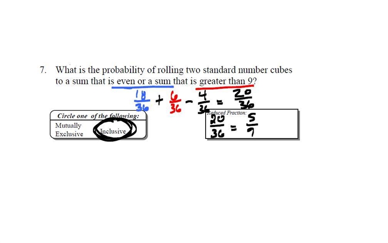 Find the probability of randomly rolling 2 standard dice and having a sum that is-example-2