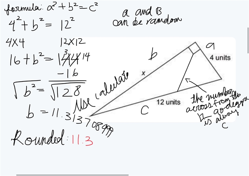 HURRY I NEED ANSWER NOW What is the length, in units, of x? Round your answer to the-example-1