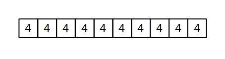 Use tape diagrams to find the solution of r/10 = 4.-example-1