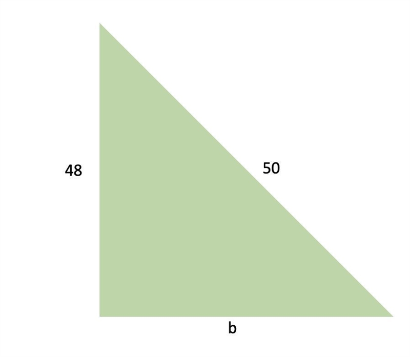 A right triangle has one leg with a length of 48 and a hypotenuse with a length of-example-1