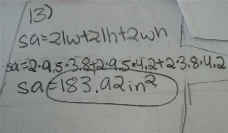 Brandon has a box 9.5 inches tall, 3.8 inches wide, and 4.2 inches long. How many-example-1