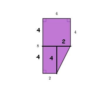 Find the area of the shape shown below.​-example-1