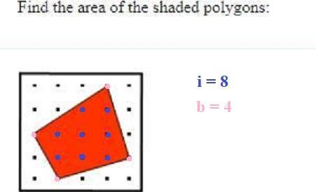 Find the area of the shaded polygons:-example-1