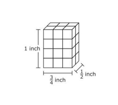 What is the volume, in cubic inches of 1 of the small cubes-example-1