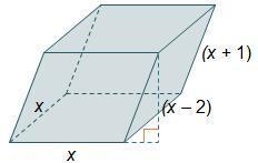 Which expression represents the volume of the prism? x(x – 2) cubic units x(x +1) cubic-example-1