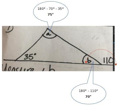 Find measure a and b-example-1