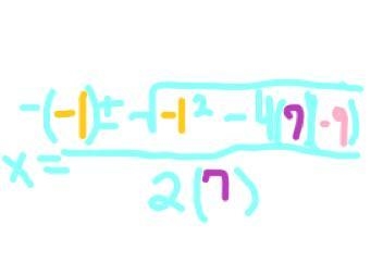 Which equation shows the quadratic function used to solve 7x^2=9+x for x?-example-4