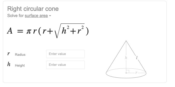 The slang height of a right circular cone is 9 meters and the radius of the base is-example-1