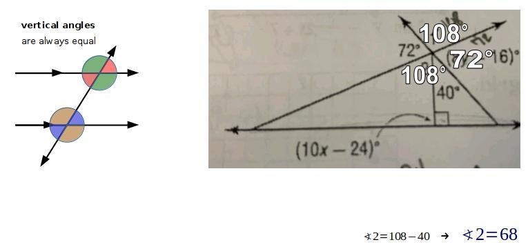 How would i find the measurement of angle 1 & 2-example-1