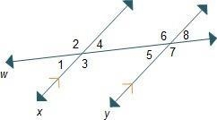 The measure of angle 6 =(11x +8) degrees and measure of angle 7(12x-4)degrees what-example-1