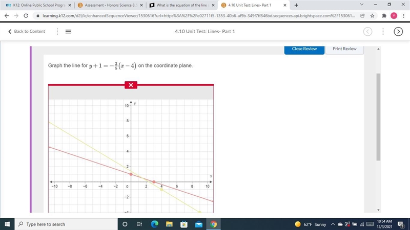 What is the equation of the line shown in the graph? A function graph of a line with-example-3