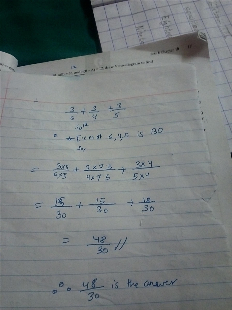 4/6 + 2/4 +3/5 can u find the answer with a common denomonator-example-1