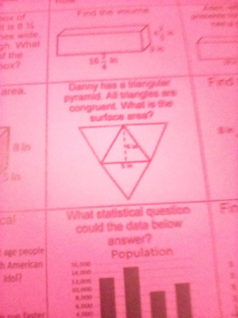 danny has a trianglular pyramid all triangles are conguent what is the surface area-example-1