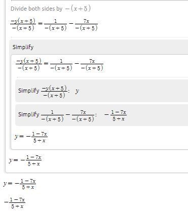 Find the inverse of f(x)= (5x+1)÷ (-x+7)​-example-2