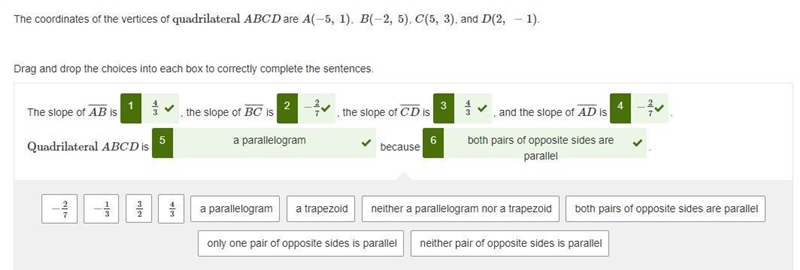 The coordinates of the vertices of quadrilateral ABCD are A(-5, 1), B(-2,5), C(5, 3), and-example-1