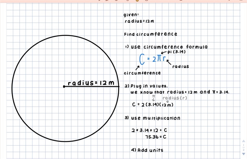 A group of children sat in a circle to play a game. If the radius of the circle is-example-1