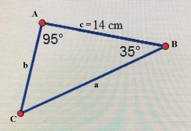 What is the approximate area of the triangle below ?-example-1