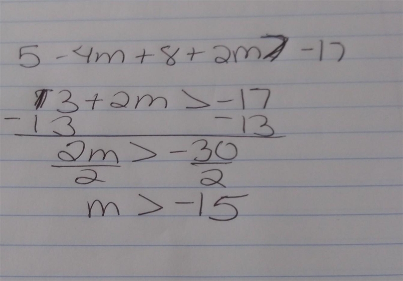 5 - 4m + 8 + 2m > -17-example-1