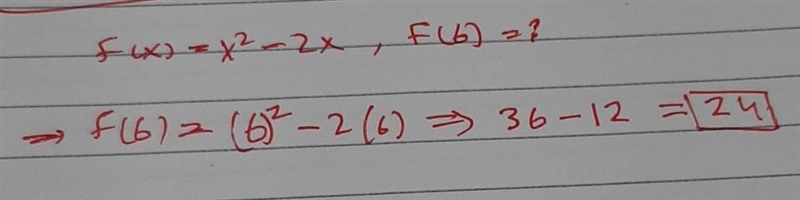 Given f(x)=x^2-2x find f(6)-example-1