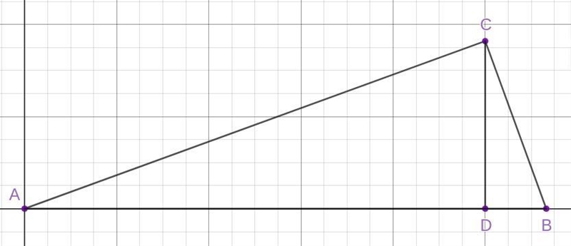 In triangle ΔABC, ∠C is a right angle and segment CD is the height to segment AB . Find-example-1