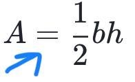 How can i find the área of a triangle? please help.​-example-1