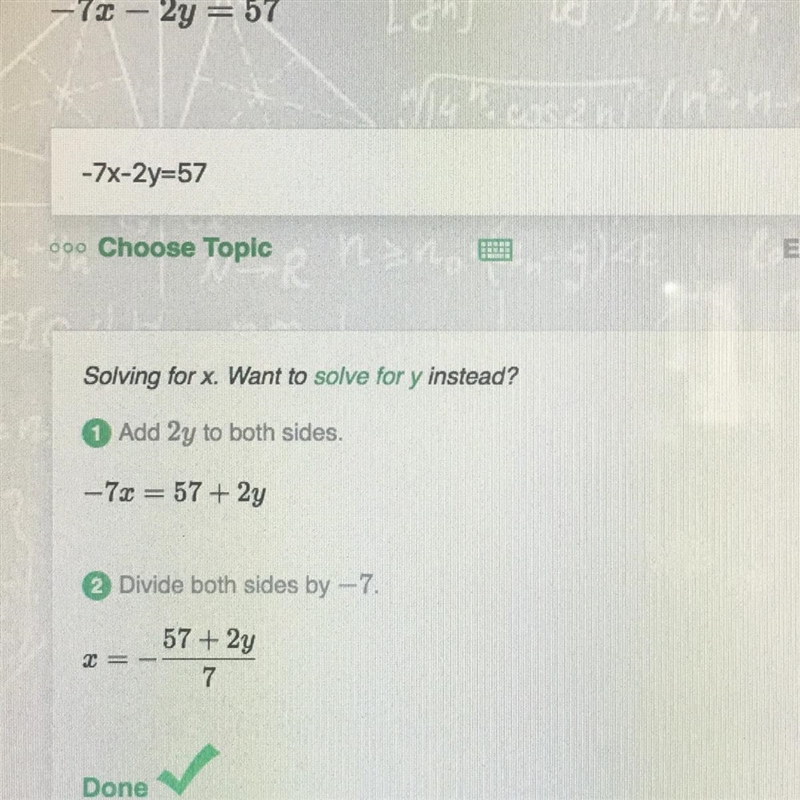 -2x+5y=-6 ; -7x-2y=57-example-1