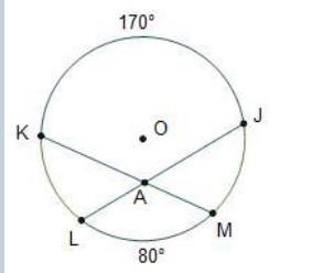 In circle O, what is m? 50° 55° 125° 250°-example-1