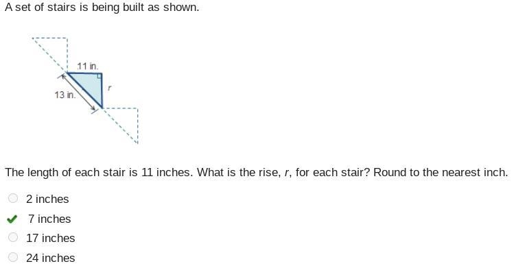 PLEASE HELP!!! 13 + 7 POINTS!!! THANK YOU! A set of stairs is being built as shown-example-1